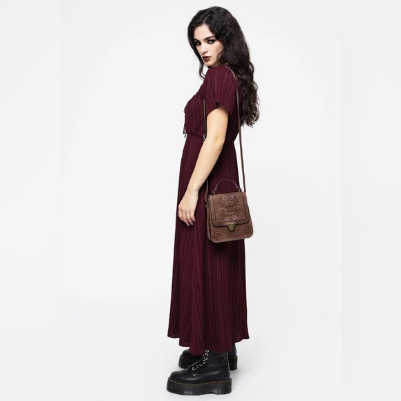 Disturbia Sarcophagi Ruched Front Midaxi Dress US 8 / UK 12 - Picture 7 of 8